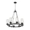 Z-Lite Tahoe 8 Light Outdoor Pendant, Ashen Barnboard & Clear 588-8ABB - alternate 4